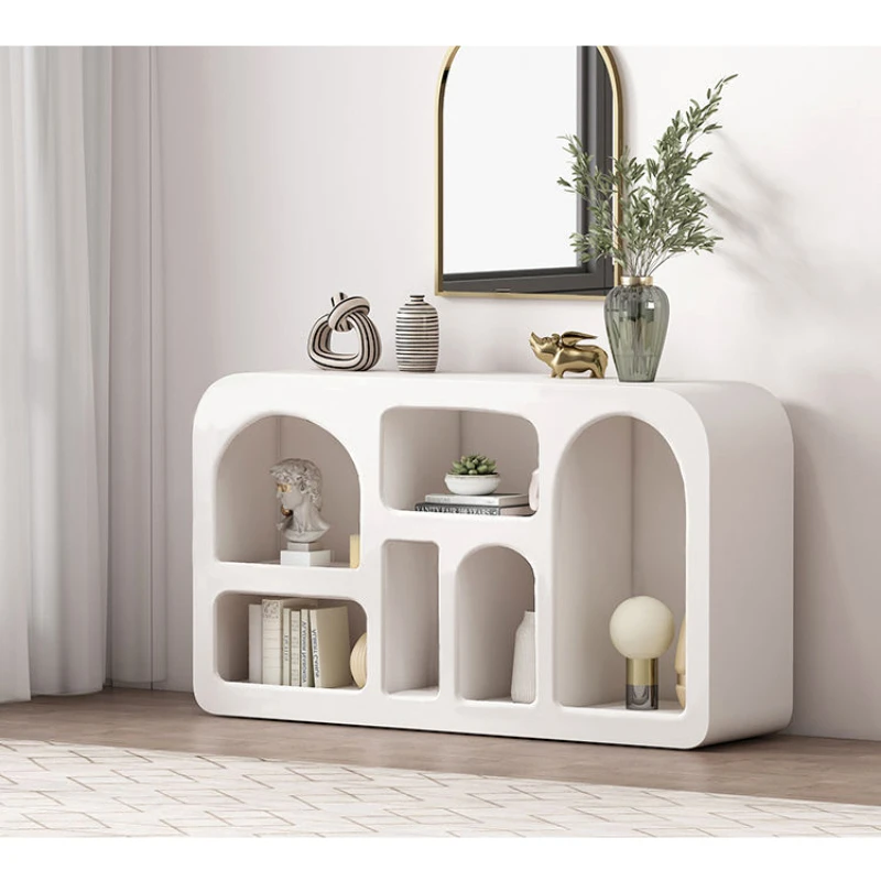 Jednostavan dizajn, novi stalak za prtljagu, dekor, zidni ormar, bijela bookshelf, drveni ormar za dnevni boravak