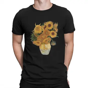 Majica sa подсолнухами za muškarce, Vincent Van Gogh, Novo, majice od 100% pamuka, okrugli izrez, Majica kratkih rukava, Jedinstvena odijevanje