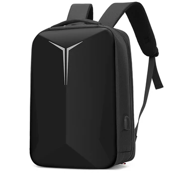 Muški 15,6-inčni ruksak za prijenosno računalo, vodootporan ruksak velikog kapaciteta za studente, lagane putne torbe s tvrdim kućišta, USB punjenje