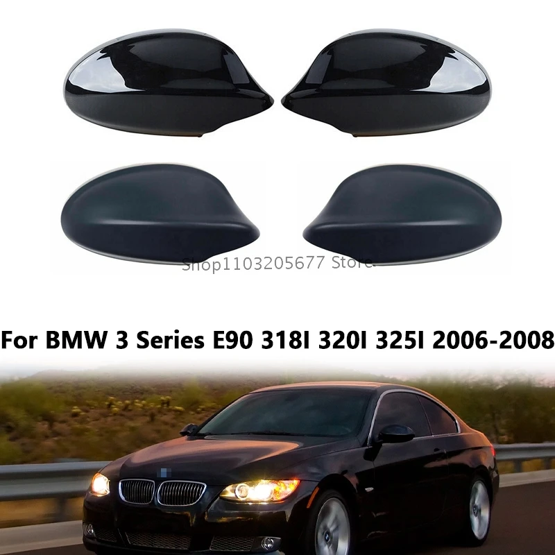 Za BMW Serije 3 E90 318I 320I 325I 2006-2008 Zamjena Kućišta Retrovizora Automobila Primer Crne Boje