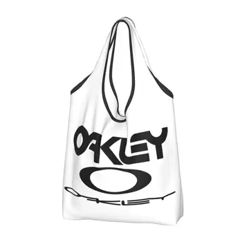 Reusable Proizvoda torba s logom Oakleys, Sklopivi Shopping Torbe, koje se mogu oprati u perilici, Velika Ekološka torba za pohranu, lagan.